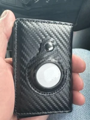 Testimonial image of Safe Track Wallet in hand